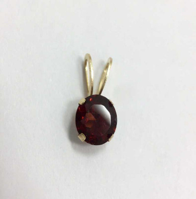 RATAN BAZAAR Gomed Pendant Natural Garnet 6.25 carat stone effective & good quality stone Astrological Purpose for men & women Gold-plated Garnet Stone Pendant