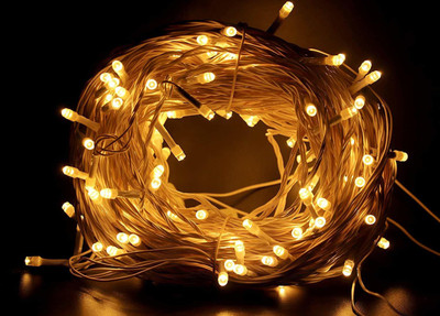 KAVANA 40 LEDs 9.96 m Yellow Steady String Rice Lights(Pack of 1)
