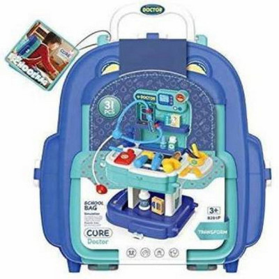 signix toys 31 Pcs Cute Design School Bag Doctor Tools Toy Set for kids