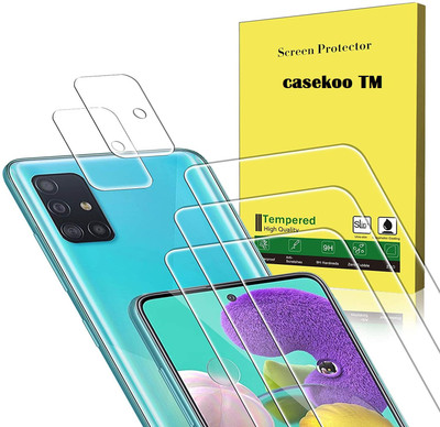 CASEKOO Edge To Edge Tempered Glass for Samsung Galaxy A51(Pack of 3)