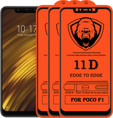 SoftTech Edge To Edge Tempered Glass for POCO F1(Pack of 2)