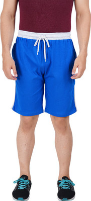 PRIDE APPAREL Solid Men Blue Basic Shorts