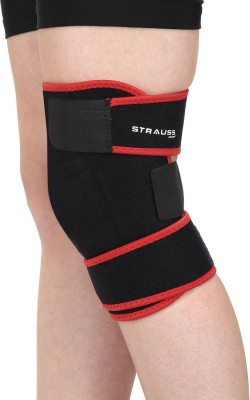 Strauss Adjustable Knee Support | Knee Cap | Knee Brace | Knee Band (Single) Knee Support(Black)