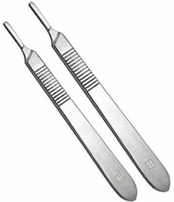 ARINEO Stainless Steel Scalpel Handle No. 3 and 4 Utility Forceps