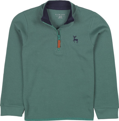 Plum Tree Full Sleeve Solid Boys Sweatshirt