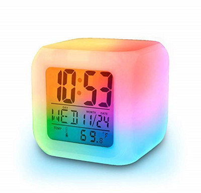 KR STORE Digital Multicolor Clock