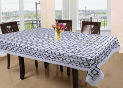 MONKDECOR Printed 2 Seater Table Cover(Grey, Plastic)