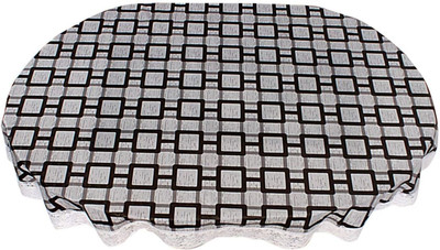 MONKDECOR Printed 8 Seater Table Cover(Grey, Plastic)