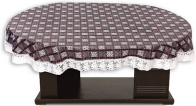 MONKDECOR Geometric 6 Seater Table Cover(Grey, Plastic)