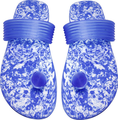 ADJ Men Flip Flops(Blue , 5)