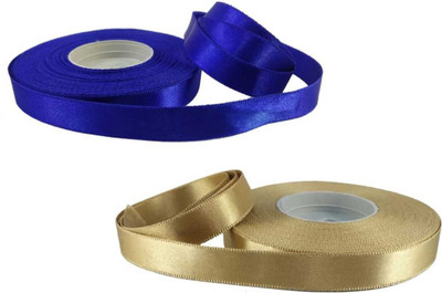 World Wide Villa GOLDEN AND BLUE RIBBON 2 ROLLS 18MTR LENGTH