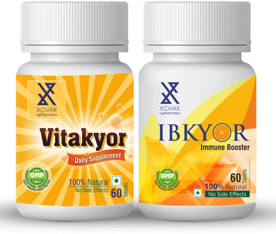 xovak pharma Ayurvedic & Herbal Combo For Immunity Booster & Multi-Vitamins Combo(Pack of 2, 120)