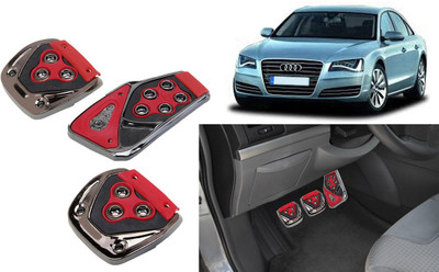 Selifaur R2E86 - 3 Pcs Red Non-Slip Manual Car Pedals kit Pad Covers Set Car Pedal