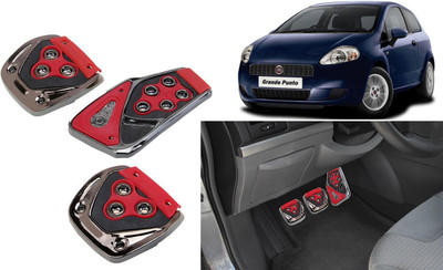 Selifaur R2E70 - 3 Pcs Red Non-Slip Manual Car Pedals kit Pad Covers Set Car Pedal