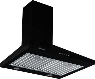 Sunflame Venza BK BF 60 Auto Clean Wall Mounted Chimney(Black 1100 CMH)