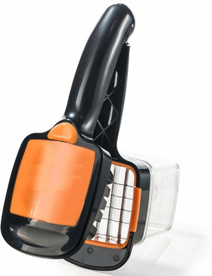 QueckCLap JK Dept of Trading, New Vegetable Slicer Dicer Chopper 5 in 1 Multi-Function Slicer Vegetable & Fruits Cutter, Dicer Grater & Chopper, Vegetable & Fruit Grater & Slicer(1 Cutter Handle, 4 Unique Blads)