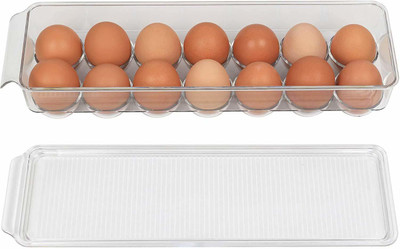 Lishonn Plastic Egg Container  - 14(White)