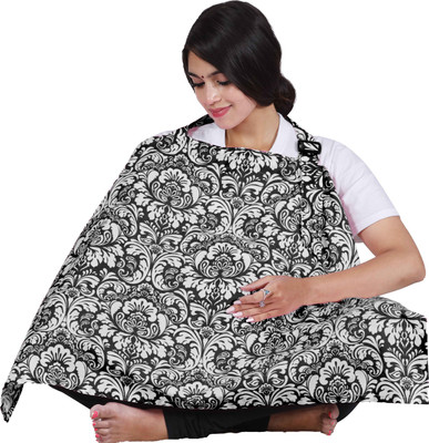 Lula Mom Multi-Purpose Breastfeeding Nursing Shawl/Scarf Feeding Cloak(Black)