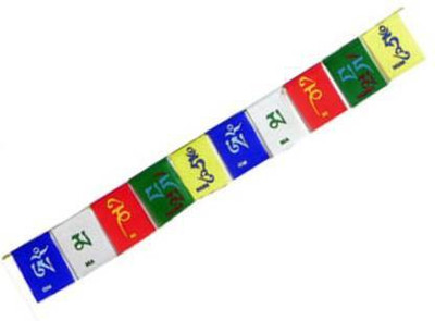Auto MT Tibetan Buddhist Prayer Flag Rectangle Car Dashboard Flag(Cotton)