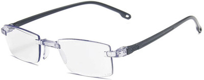 Augen Rimless (+1.50) Rectangle Reading Glasses(51 mm)