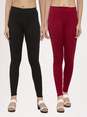 Trend Level Western Wear Legging(Black, Maroon, Solid)