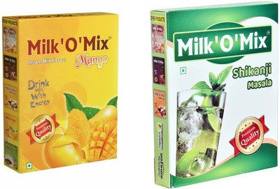 Milk'O'Mix Juice Mix Powder Mango and Shikanji Masla - (150gx2)(2 x 150 g)