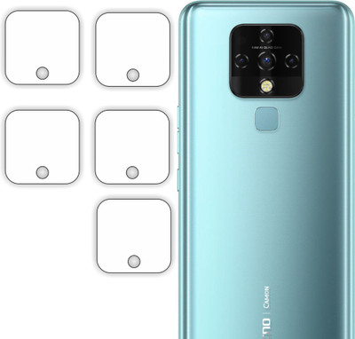 raxxy Back Camera Lens Glass Protector for Tecno Camon 16(Pack of: 5)