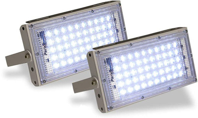 Ledtrixx White Brick/Flood light -PACK OF 2 Flood Light Outdoor Lamp(White)