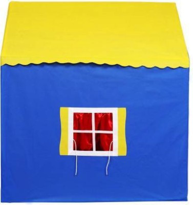 FLYBUY Jumbo Size Light Weight, Water Proof Kids Play Tent House(Blue, Yellow)