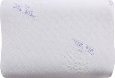 The White Willow Standard Size Cervical Contour Cooling Gel, Memory Foam Motifs Orthopaedic Pillow Pack of 1(Multicolor)