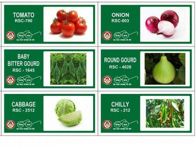 VibeX 6-Varieties-Top Selling Vegetable Seeds Combo Seed(210 per packet)