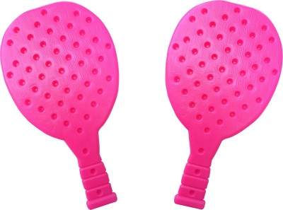 Scorpion Racket Set with Ball & Shuttlecock for Kids Plastic Table Tennis Set Pink Strung Badminton Racquet(Pack of: 1, 98 g)