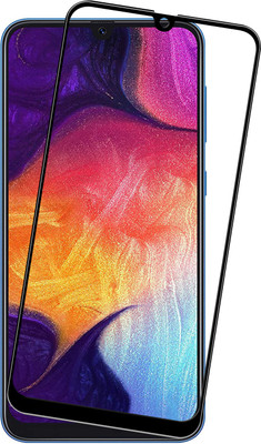 Express Buy Edge To Edge Tempered Glass for Samsung Galaxy A50(Pack of 2)