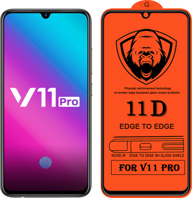 SoftTech Edge To Edge Tempered Glass for Vivo V11 Pro(Pack of 2)