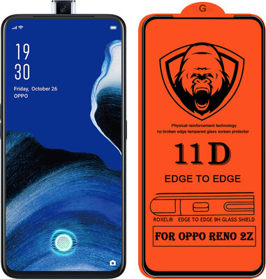 SoftTech Edge To Edge Tempered Glass for OPPO Reno 2z(Pack of 2)