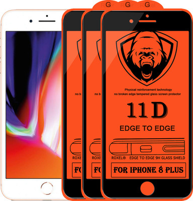 11D Edge To Edge Tempered Glass for Apple iPhone 8 Plus(Pack of 2)