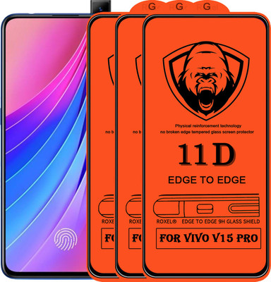 Roxel Edge To Edge Tempered Glass for Vivo V15 Pro(Pack of 3)