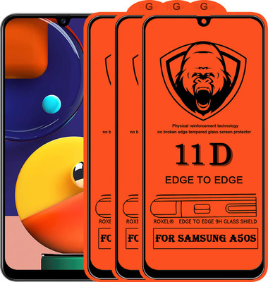 SoftTech Edge To Edge Tempered Glass for Samsung Galaxy A50S(Pack of 2)