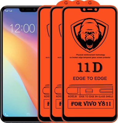 SoftTech Edge To Edge Tempered Glass for Vivo Y81I(Pack of 2)