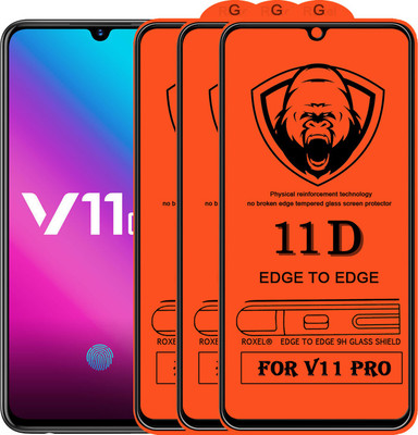 SoftTech Edge To Edge Tempered Glass for Vivo V11 Pro(Pack of 2)