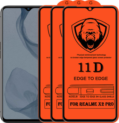 11D Edge To Edge Tempered Glass for Realme X2 Pro(Pack of 2)