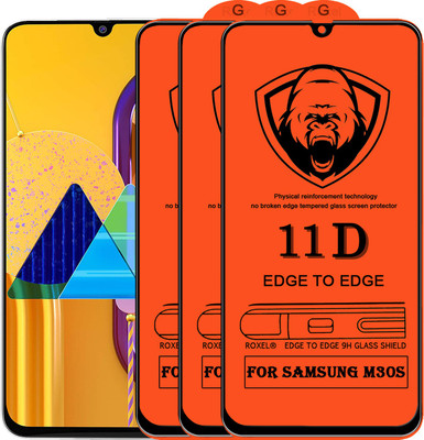11D Edge To Edge Tempered Glass for Samsung Galaxy M30S(Pack of 2)