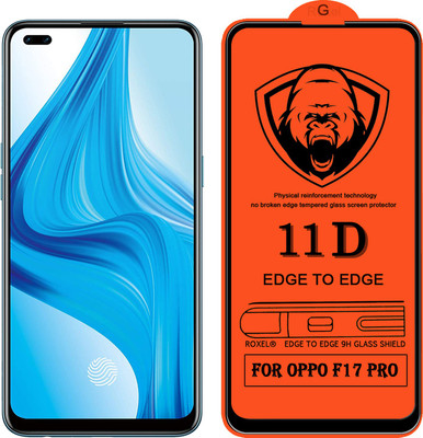 11D Edge To Edge Tempered Glass for Oppo F17 Pro(Pack of 2)