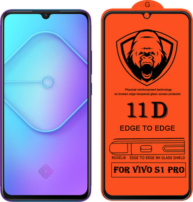 Roxel Edge To Edge Tempered Glass for Vivo S1 Pro(Pack of 1)