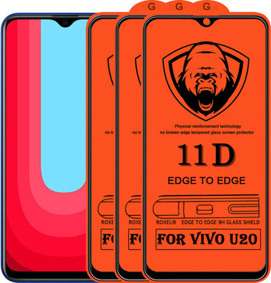SoftTech Edge To Edge Tempered Glass for Vivo U20(Pack of 2)