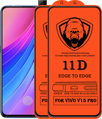 11D Edge To Edge Tempered Glass for Vivo V15 Pro(Pack of 2)