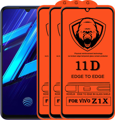SoftTech Edge To Edge Tempered Glass for Vivo Z1X(Pack of 2)