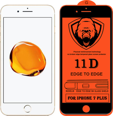 11D Edge To Edge Tempered Glass for Apple iPhone 7 Plus(Pack of 2)