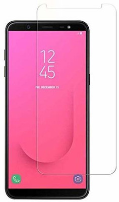 DropFit Edge To Edge Tempered Glass for Samsung Galaxy J8(Pack of 1)
