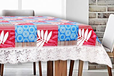 The Furnishing Tree Printed 12 Seater Table Cover(Grey, PVC)